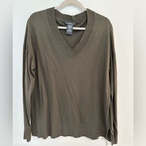 Matty M Olive Knit Top
